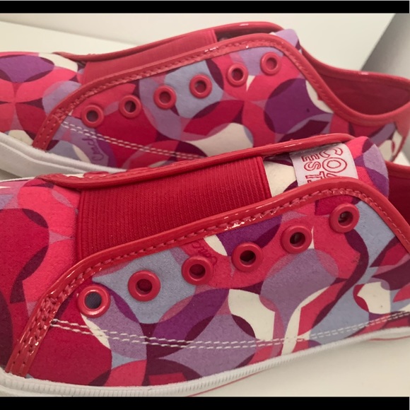 Coach Bev Pink Kaleidoscope Slip On Sneakers - Picture 11 of 14